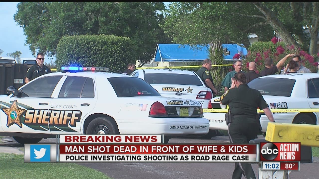 Citrus County man shot dead in front of family - YouTube