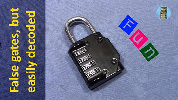 (picking 640) Combination lock with false gates decoded - nice starter lock