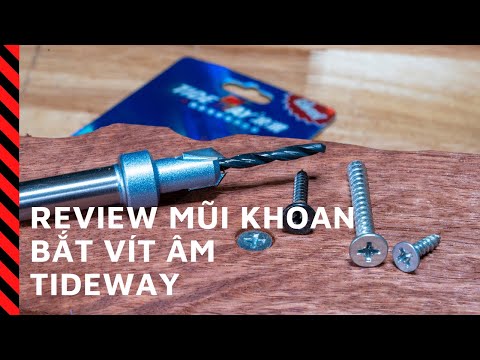 Mũi Khoan Âm Vít - Review dòng mũi khoan âm vít mới của Tideway | Dụng cụ làm mộc | www.vinachi.vn