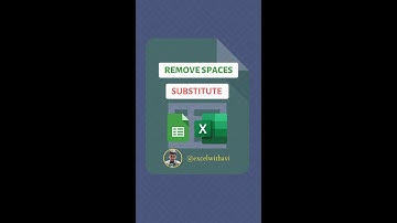 Remove Spaces from a cell in excel | Google Sheet