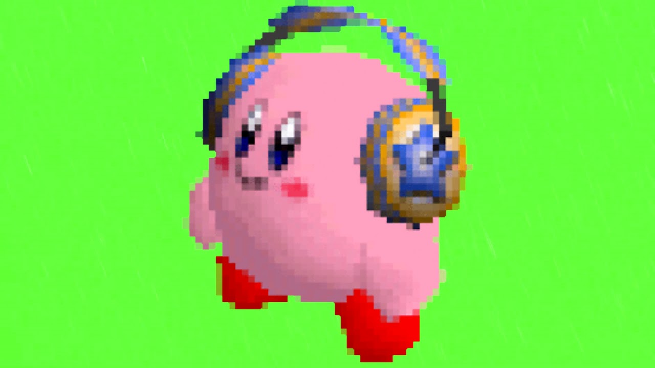 Kirby headphones greenscreen - YouTube