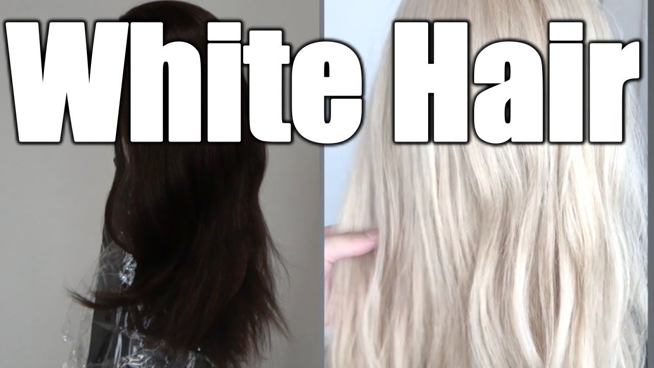 白髪 黒髪からホワイト ヘア カラー ホワイトニング White Hair Youtube