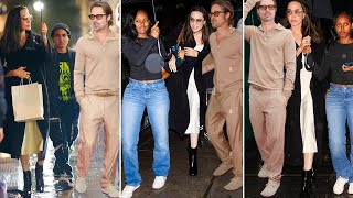 Brad Pitt Reconciles With Maddox, They With Angelina Jolie And Zahara Have A Fun Shopping Day In NYC