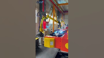 Our three axis positioner support Fanuc robot for synergistic welding!
