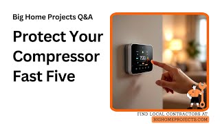 Thermostat compressor delay explained with four minute protection