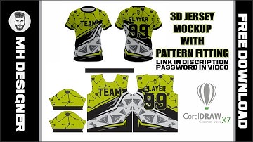How to make 3d jersey mockup with pattern fitting part01