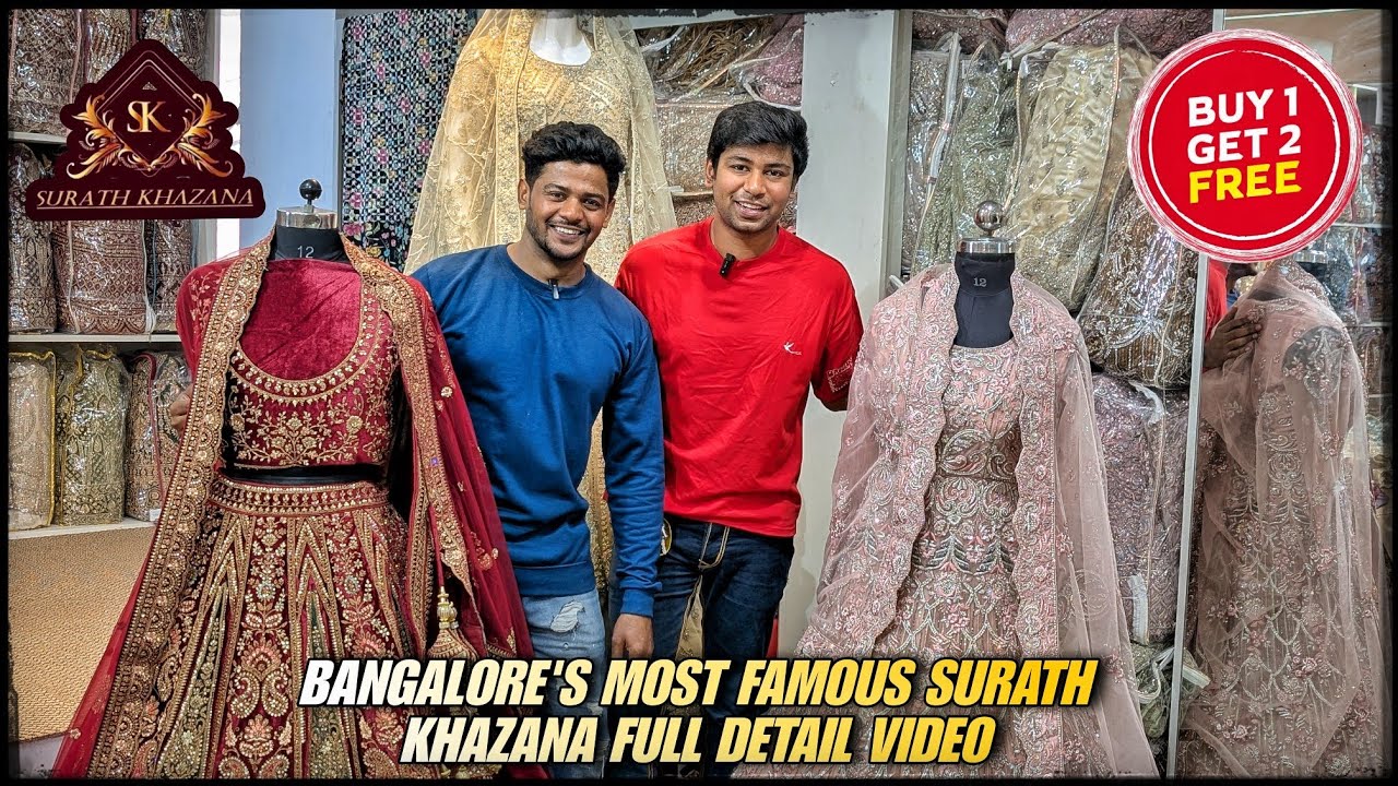 Bangalore Shivajinagar ibrahim Sahib Street most famous surat khazana buy 1 get 2 free offer's