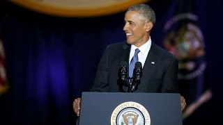 Obama delivers final speech to the American People HD video Image of Obama delivers final speech to the American People HD video