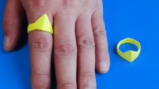 Оригами кольцо с короной Как сделать оригами кольцо с короной