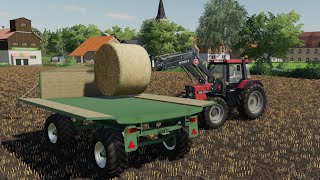 LS19 Kleinseelheim #40 Ballenladen mit dem neuen Case/IH 856