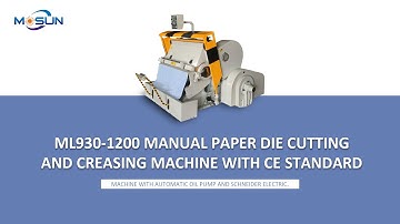 ML1200 Manual Paper Die Cutting and Creasing Machine with CE Standard shipping to Egypt