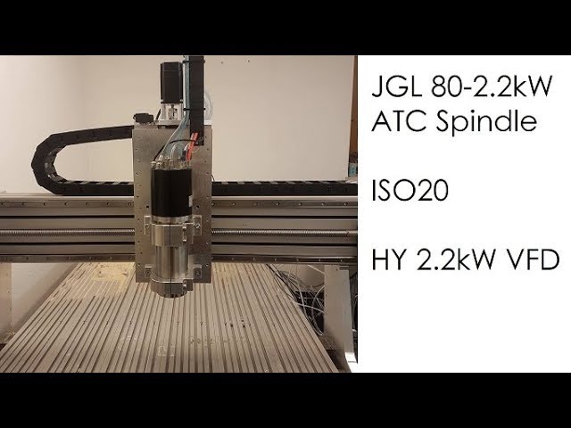 JGL 80 2.2kW ATC CNC Spindle - YouTube