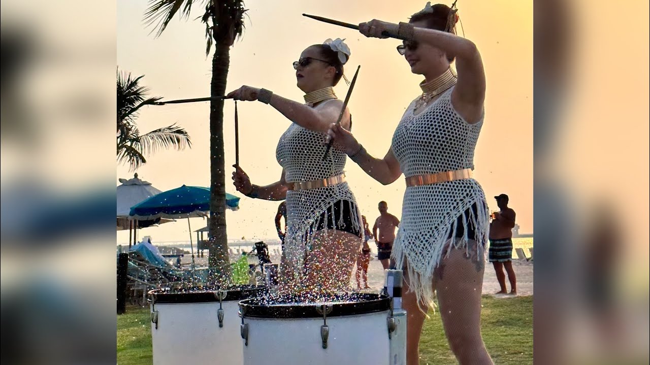 💦 Pool Party Water Drum Show ILLIZIUM events Dubai 💦 YouTube