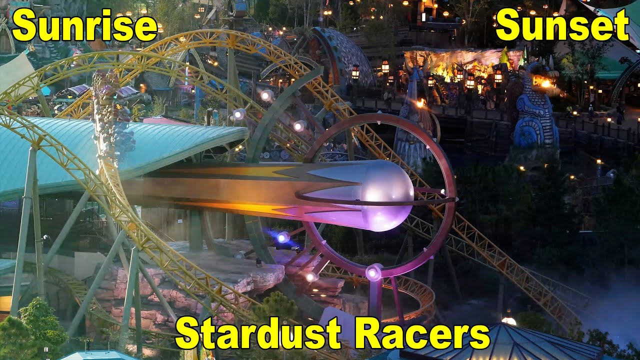 Starduster Racers Sunrise and sunset at Stardust Racers - YouTube