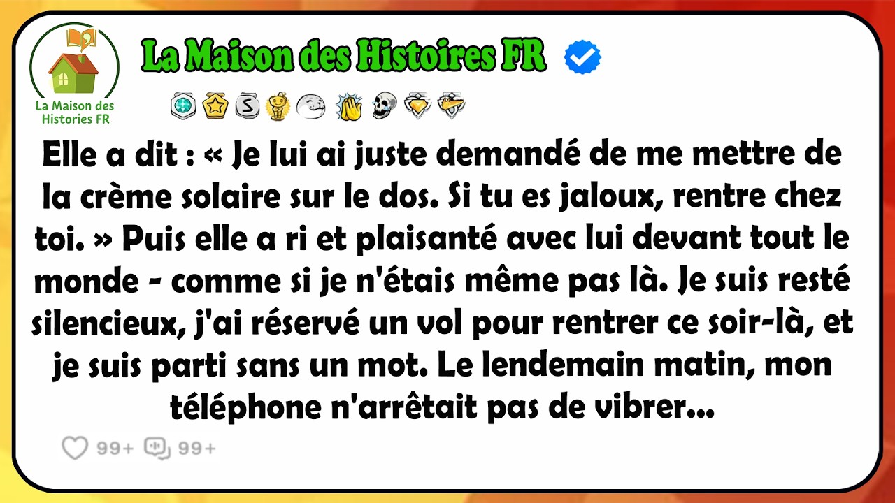 Elle A Dit : « Je Lui Ai Juste Demandé De Me Mettre De La Crème Solaire Sur Le Dos. Si Tu Es Jaloux