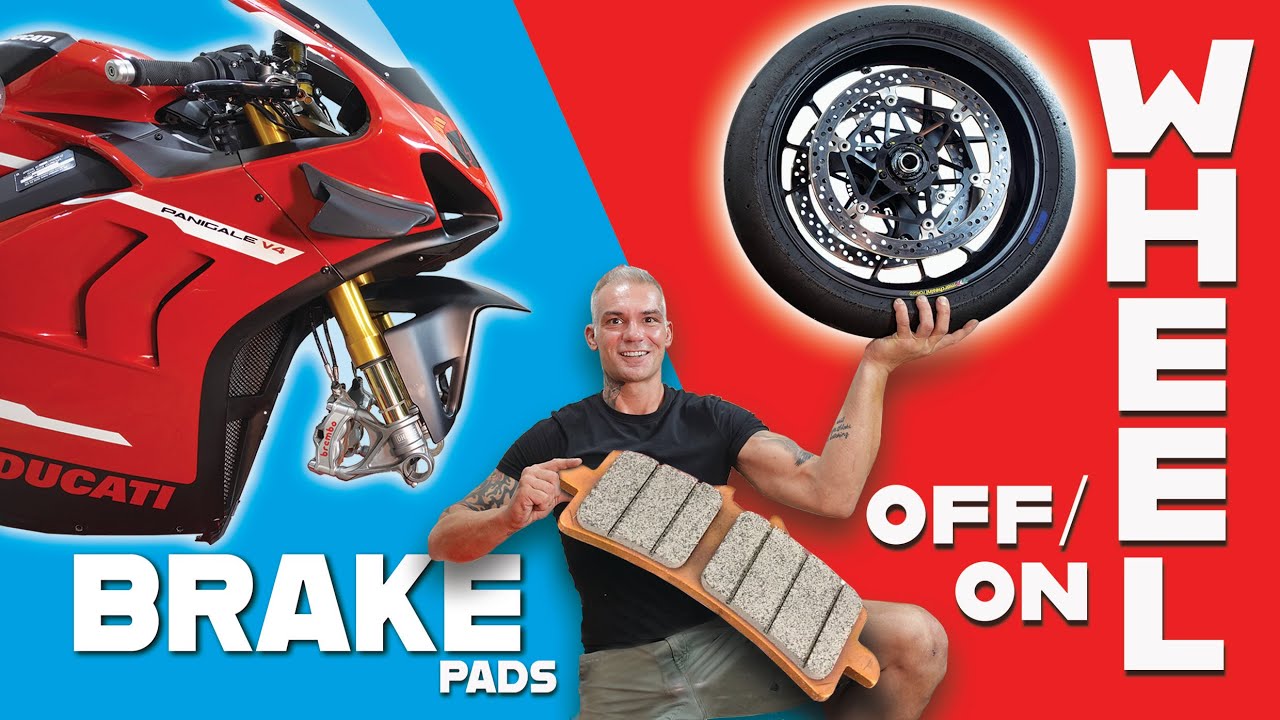 [How To]  Ducati Panigale V4  Removing Front Wheel & Changing Brake pads