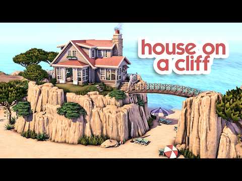 Isolated House on a Cliff | The Sims 4 Speed Build