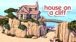 Isolated House on a Cliff | The Sims 4 Speed Build