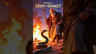 When a Staff Turned Into a Snake 🐍 | Exodus 4 #Exodus4 #Moses #BibleStory