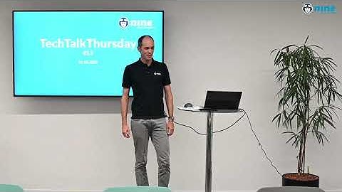 TechTalkThursday #13 - Intro by Thomas Hug, Founder of nine