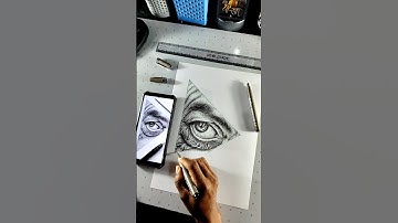 How to draw eyes with the stippling technique! #ink #art #drawingtutorial