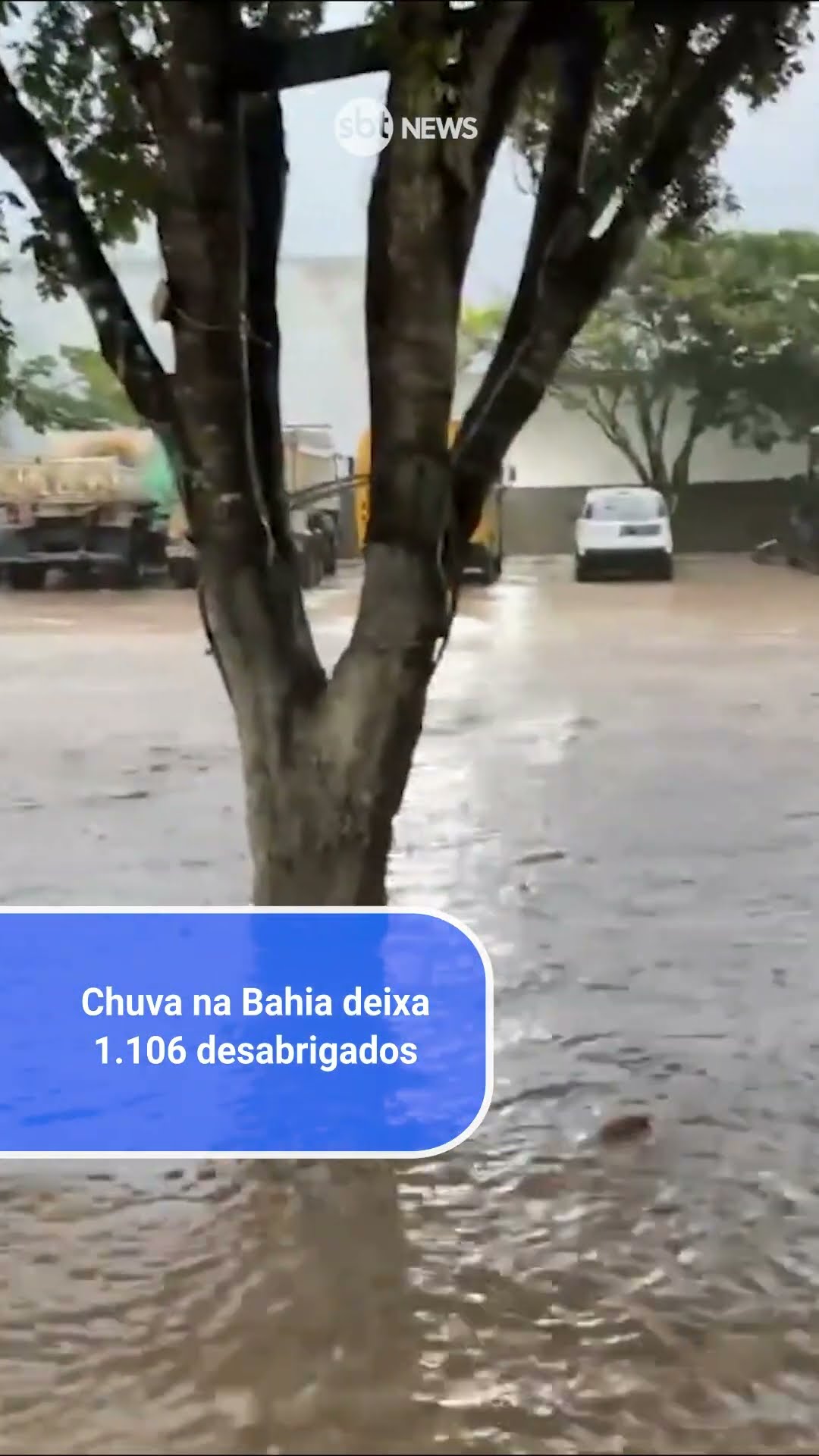 Chuva provoca inundações e deixa 1.106 desabrigados na Bahia