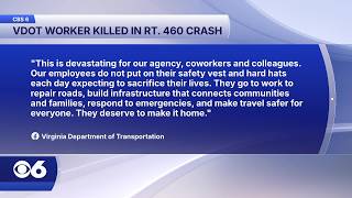 VDOT worker dies, another severely injured after Route 460 crash, troopers say