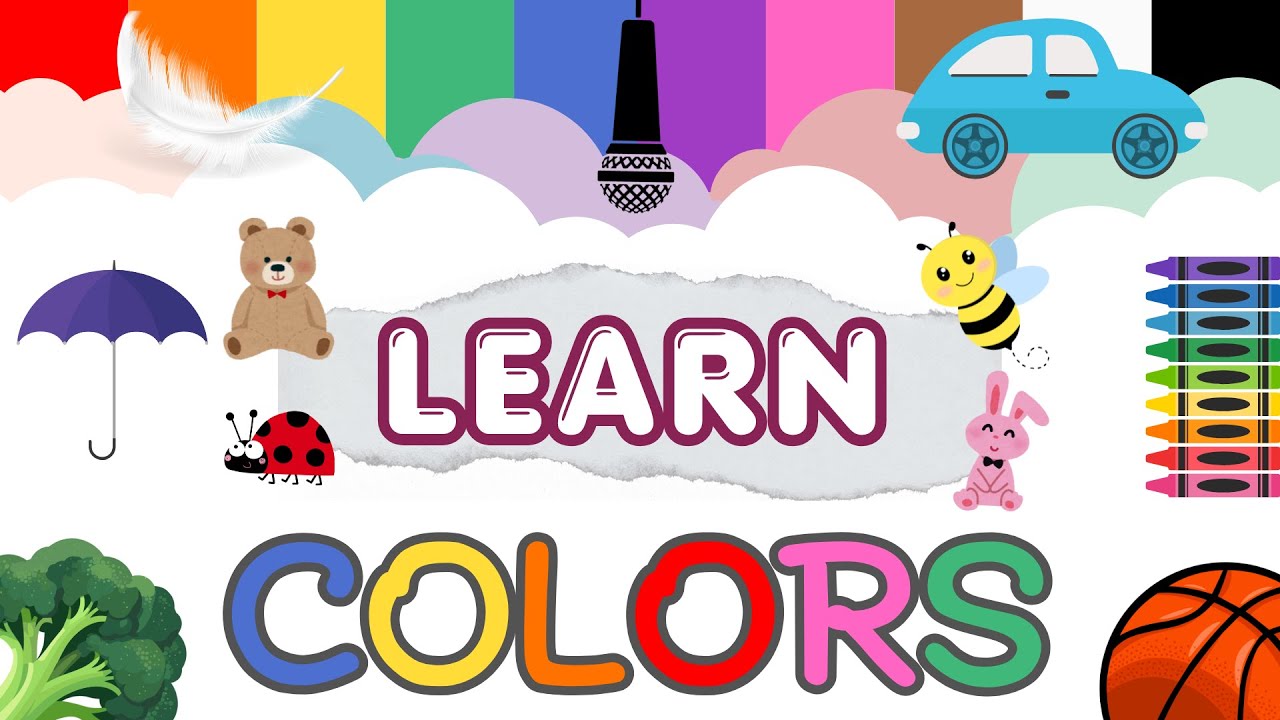 🌈 Learn Colors for Kids | Fun Preschool Color Animation Video🖌️