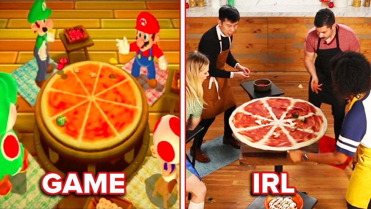 Alvin Tries To Recreate The Mario Party Pizza Video Game In Real Life Tasty