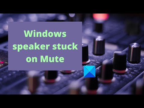 Speaker Volume stuck on Mute in Windows 11