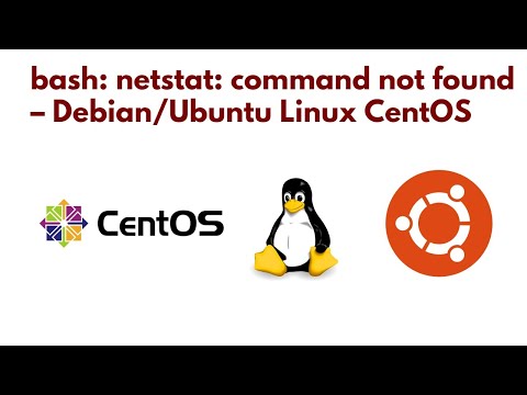 bash: netstat: command not found – Debian/Ubuntu Linux CentOS