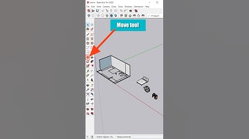 How To Move Objects In SketchUp #shorts #sketchup #sketchuptutorial #shortvideo