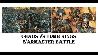 WARMASTER BATTLE REPORT - Chaos vs Tomb Kings 1000 pts