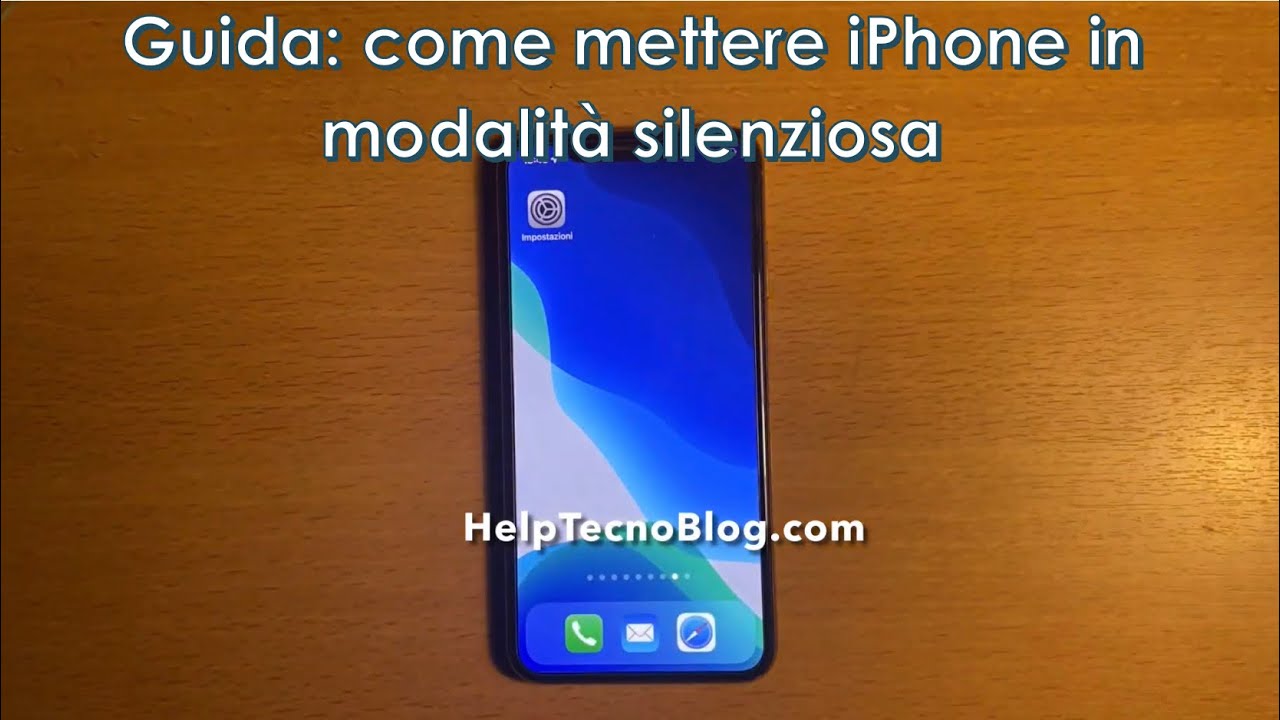 Come mettere iPhone in modalità silenziosa - YouTube