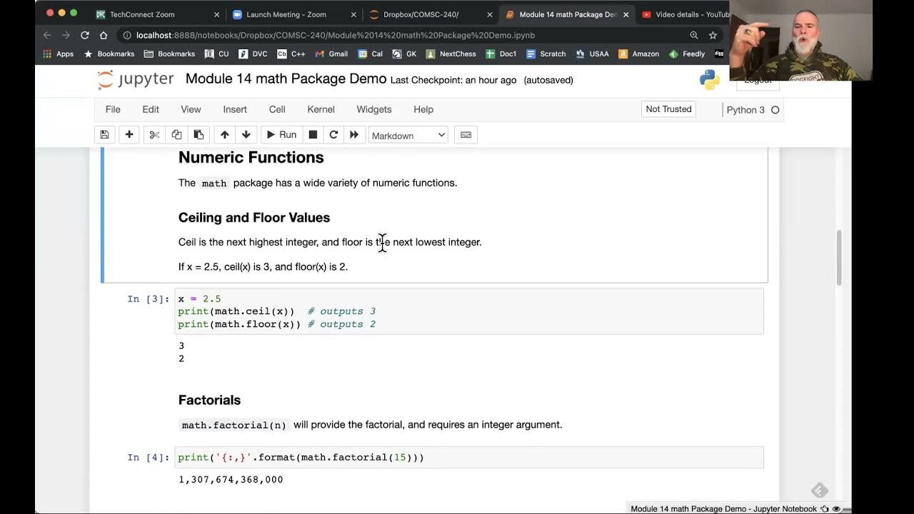 Python Math Package Overview Demo