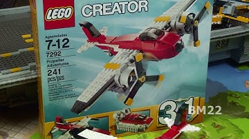 LEGO Creator 3 in 1 set 7292 Propeller Adventure Bonus Build Brick Toy Review