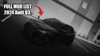 Career Overview Everything I've Done to My Audi Q3 (So Far 👀)