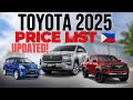 Toyota Philippines 2025 Modellpalette Und Preise Alle Modelle Erklärt
