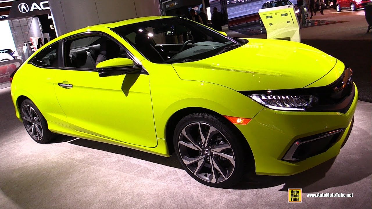 2019 Honda Civic Coupe Exterior And Interior Walkaround Detroit Auto Show 2019