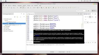 44 JAVA Swing GUI Border Layout