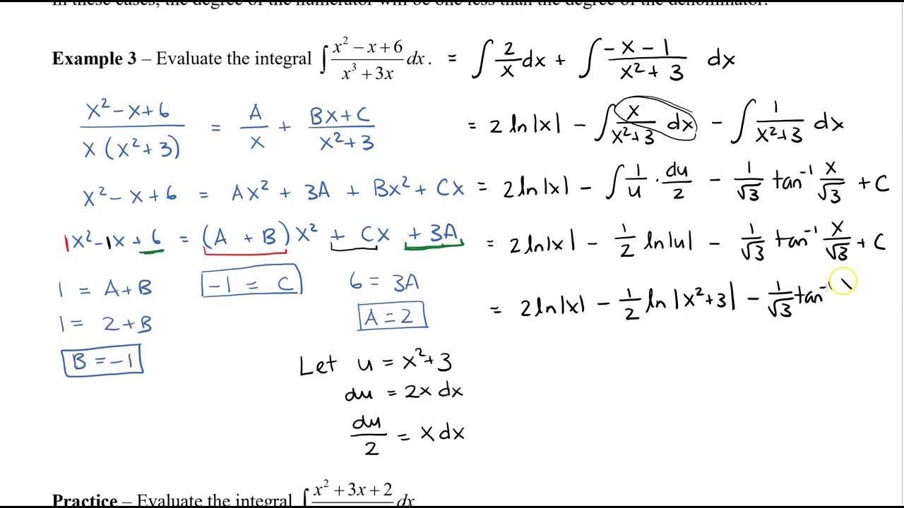 Calculus 12 Sec 7.4 Integration of Rational Functions by