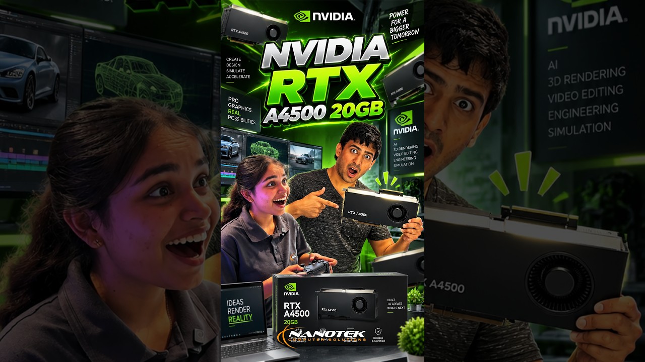 NVIDIA RTX A4500 20GB — Built for Serious Workloads! - YouTube
