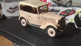 ダットサン１７　フェートン１９３８年式！！　エブロ１/４３ミニカー。