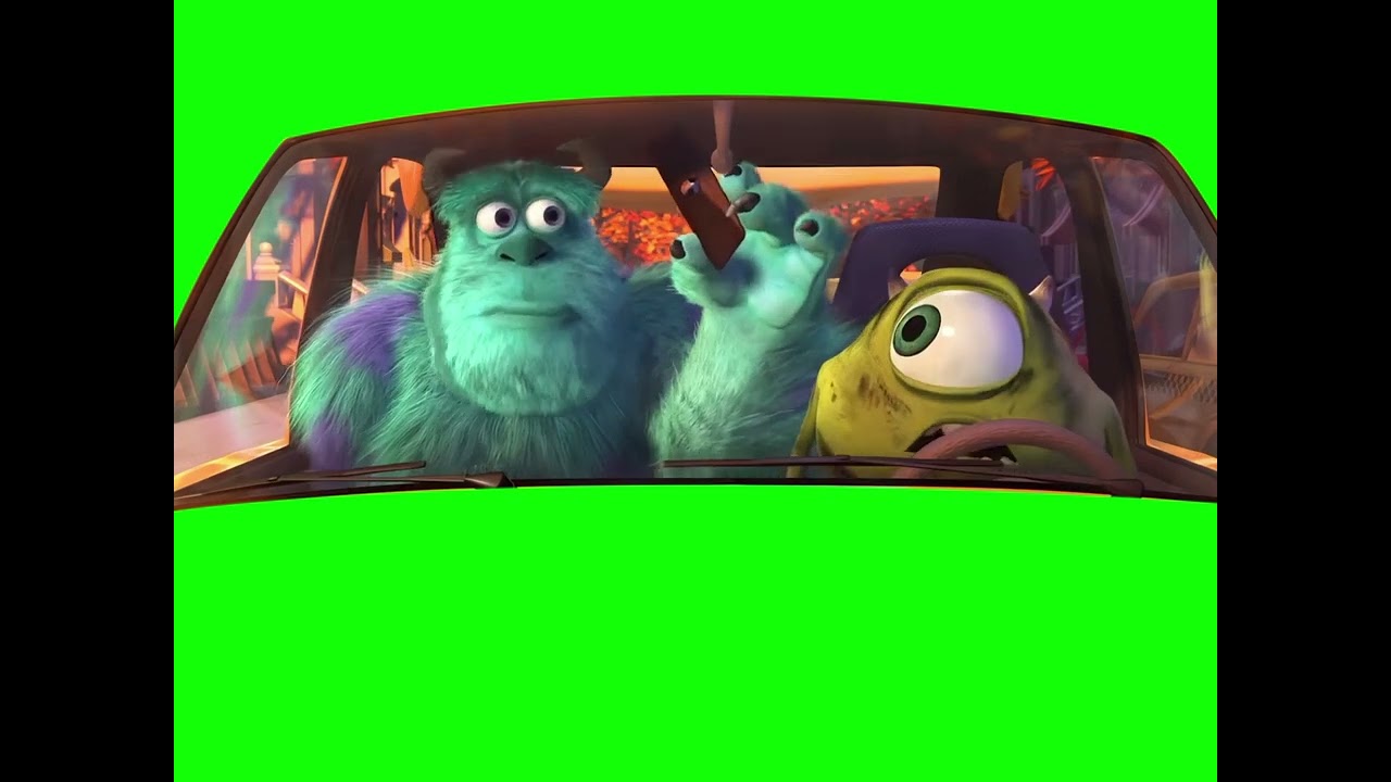 Get Out of The Car Please - Monsters Inc. Meme - Green Screen