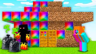 Transformei a Casa de TERRA do NOOB em AVARITIA no Minecraft