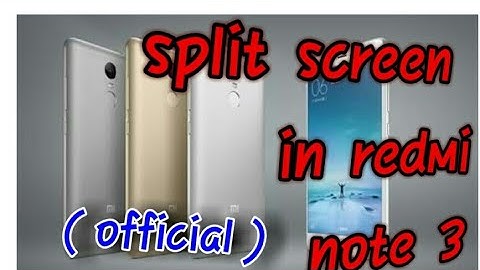 split screen on redmi note 3 / official update / miui