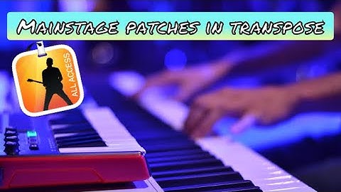 How to Transpose in MainStage 3 Tutorial in తెలుగులో.