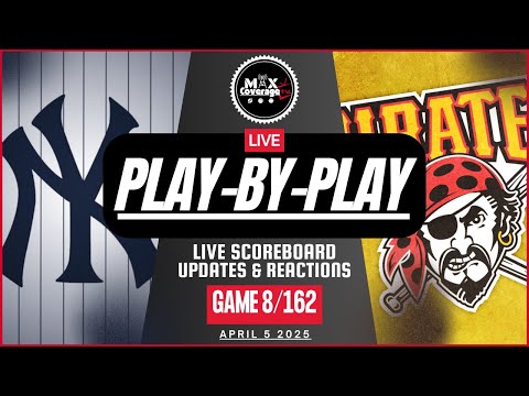 🔴LIVE New York Yankees vs Pittsburgh Pirates - Play-By-Play & Reactions (4/5/25)