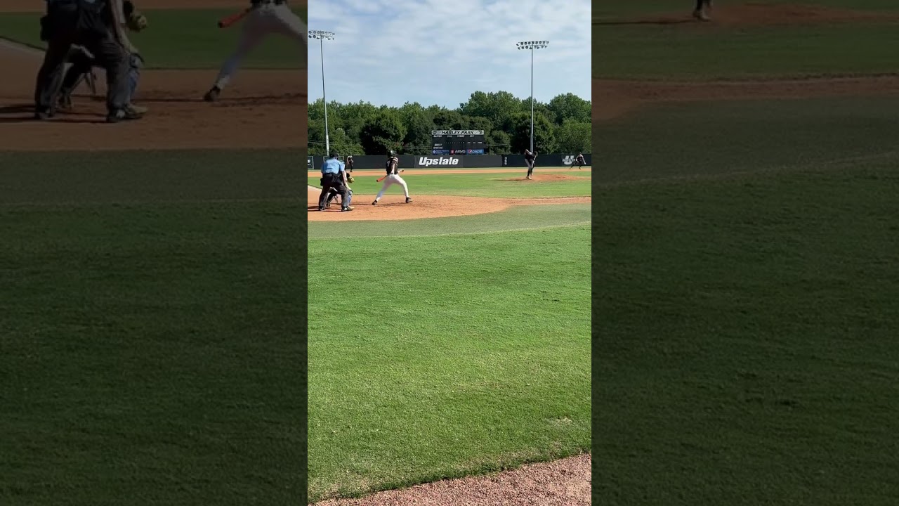 #baseball  hit right calf stayed with it and got the out at first