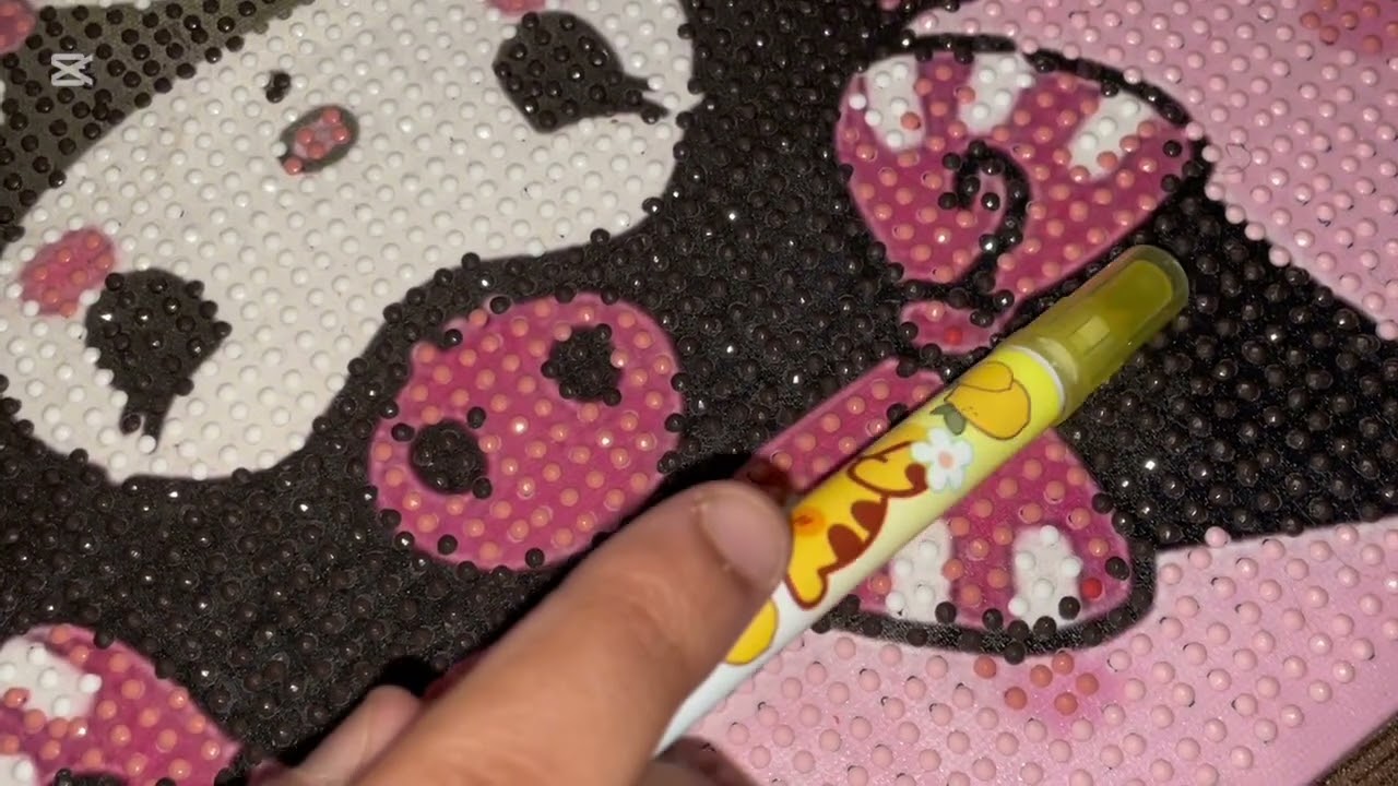 ASMR لوحة الخرز كورومي 🖤🎀 Kuromi Beads Board